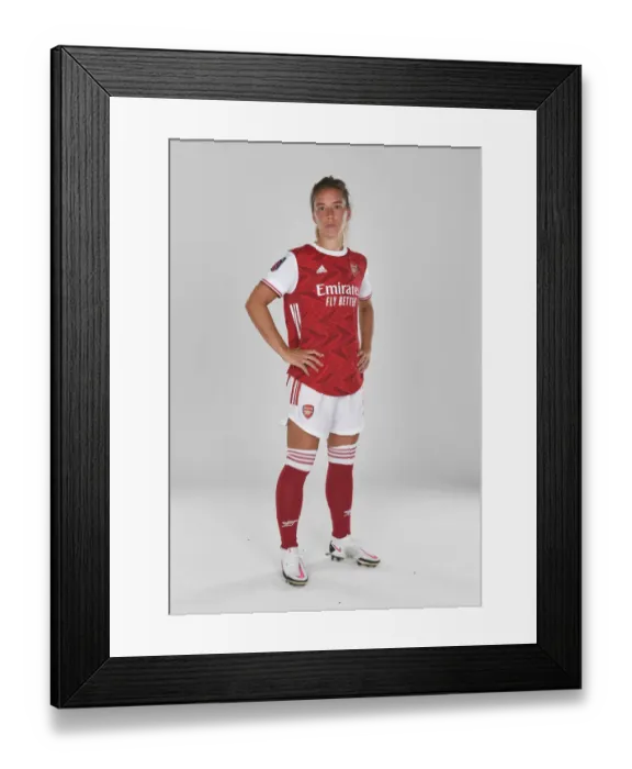 Framed Print : Arsenal Women's Team 2020-21: Jordan Nobbs at Arsenal Photocall