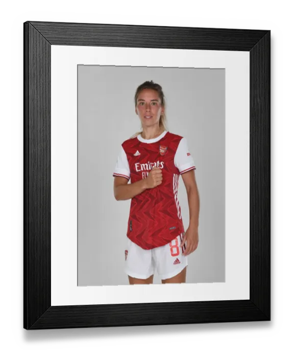 Framed Print : Arsenal Women's Team 2020-21: Jordan Nobbs at Arsenal Photocall