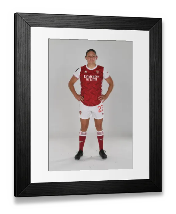 Framed Print : Arsenal Women's Squad 2020-21: Melisa Filis at Photocall