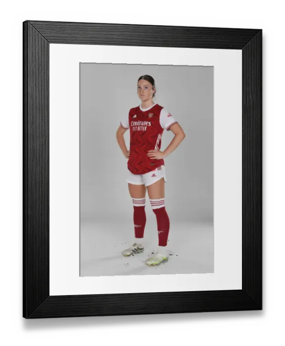 Framed Print : Arsenal Women's Team 2020-21: Ruby Mace at Arsenal Womens Photocall