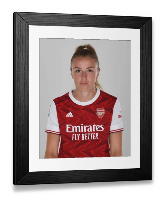 Framed Print : Arsenal Women's Team 2020-21: Leah Williamson at Arsenal Photocall