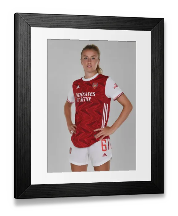 Framed Print : Arsenal Women's Team 2020-21: Leah Williamson at Arsenal Photocall
