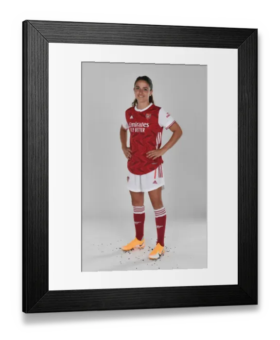 Framed Print : Arsenal Women's Team 2020-21: Danielle van de Donk at Arsenal Photocall