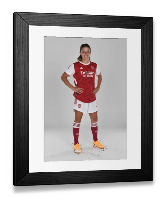 Framed Print : Arsenal Women's Team 2020-21: Danielle van de Donk at Team Photocall