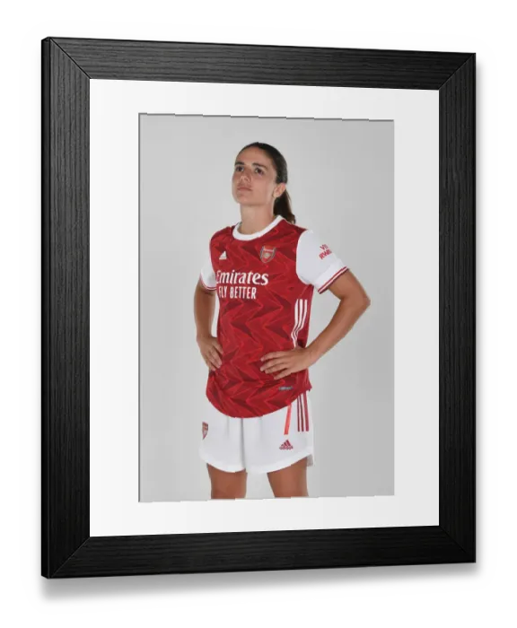 Framed Print : Arsenal Women's Team 2020-21: Danielle van de Donk at Team Photocall