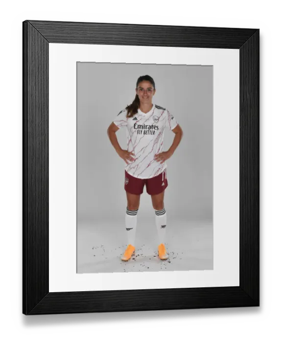 Framed Print : Arsenal Women's Team 2020-21: Danielle van de Donk at Team Photocall