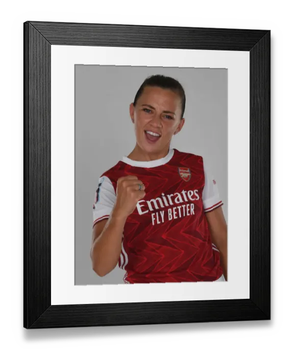 Framed Print : Arsenal Women's Team 2020-21: Katie McCabe at Arsenal Women's Photocall