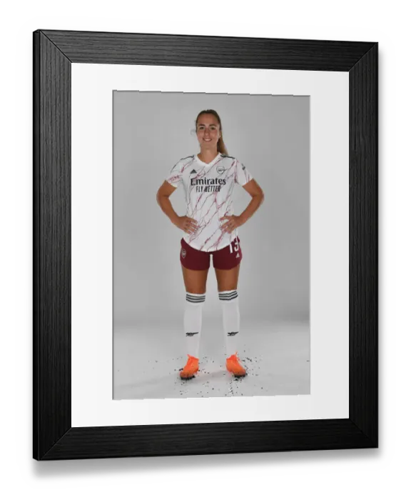 Framed Print : Arsenal Women's Team 2020-21: Lia Walti at Arsenal Womens Photocall