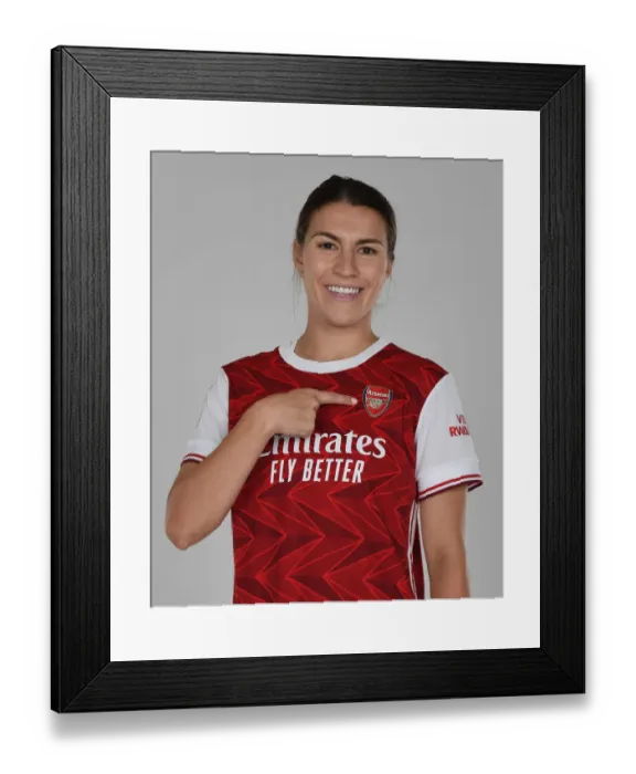 Framed Print : Arsenal Women's Team 2020-21: Steph Catley at Photocall