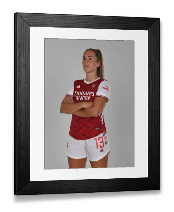 Framed Print : Arsenal Women's Team 2020-21: Lia Walti at Team Photocall