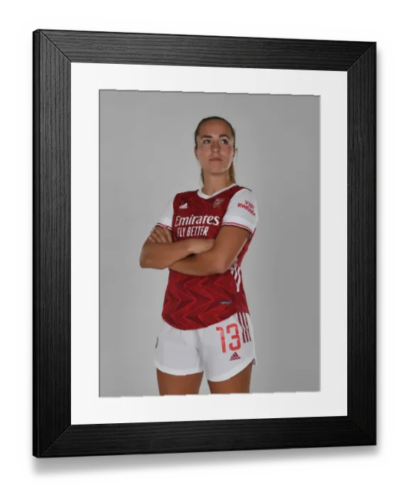 Framed Print : Arsenal Women's Team 2020-21: Lia Walti at Arsenal Womens Photocall
