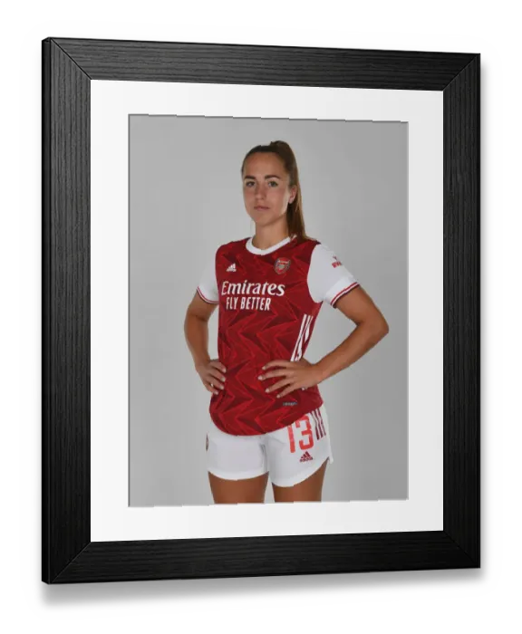 Framed Print : Arsenal Women's Team 2020-21: Lia Walti at Arsenal Womens Photocall
