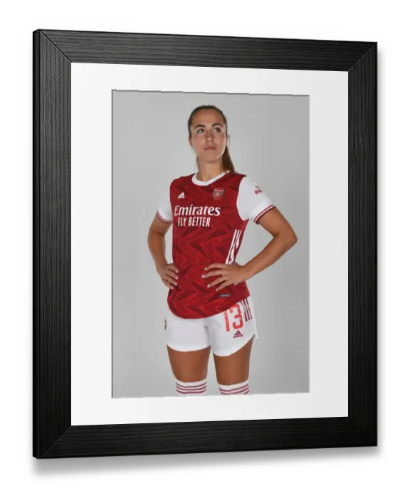 Framed Print : Arsenal Women's Team 2020-21: Lia Walti at Arsenal Womens Photocall