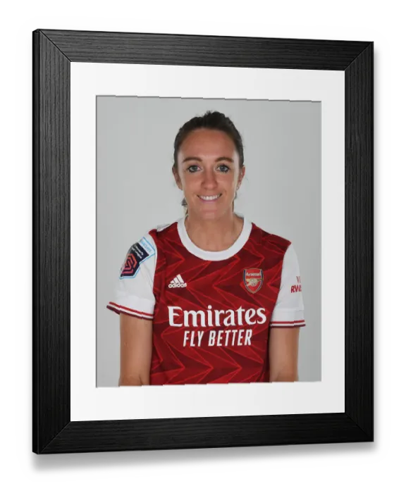 Framed Print : Arsenal Women's Team 2020-21: Lisa Evans at Arsenal Womens Photocall