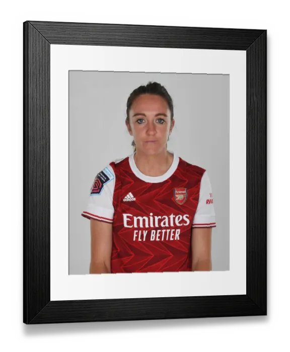 Framed Print : Arsenal Women's Team 2020-21: Lisa Evans at Arsenal Photocall