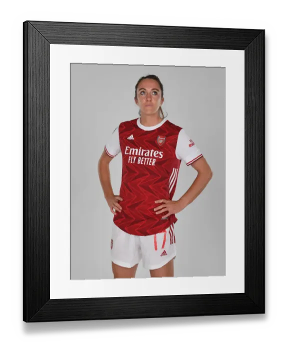 Framed Print : Arsenal Women's Team 2020-21: Lisa Evans at Arsenal Womens Photocall