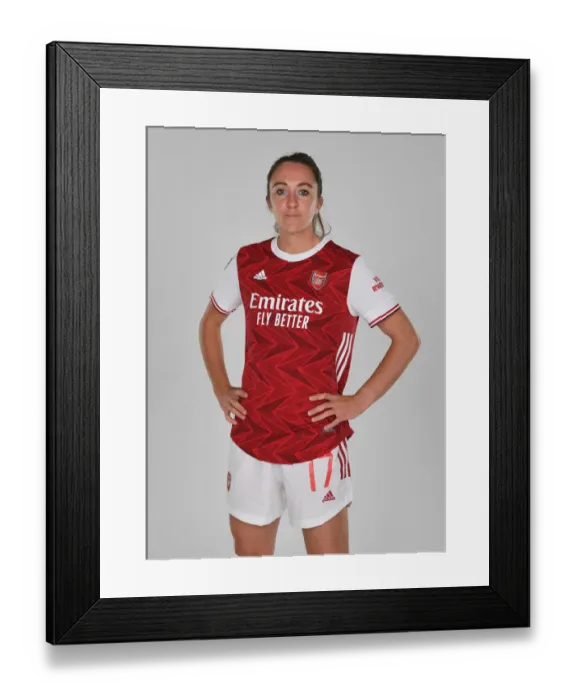 Framed Print : Arsenal Women's Team 2020-21: Lisa Evans at Arsenal Womens Photocall