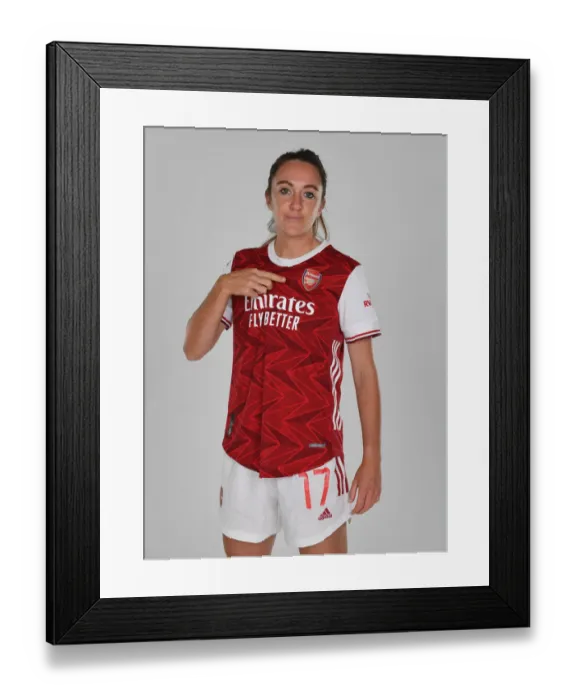 Framed Print : Arsenal Women's Squad 2020-21: Lisa Evans at Photocall