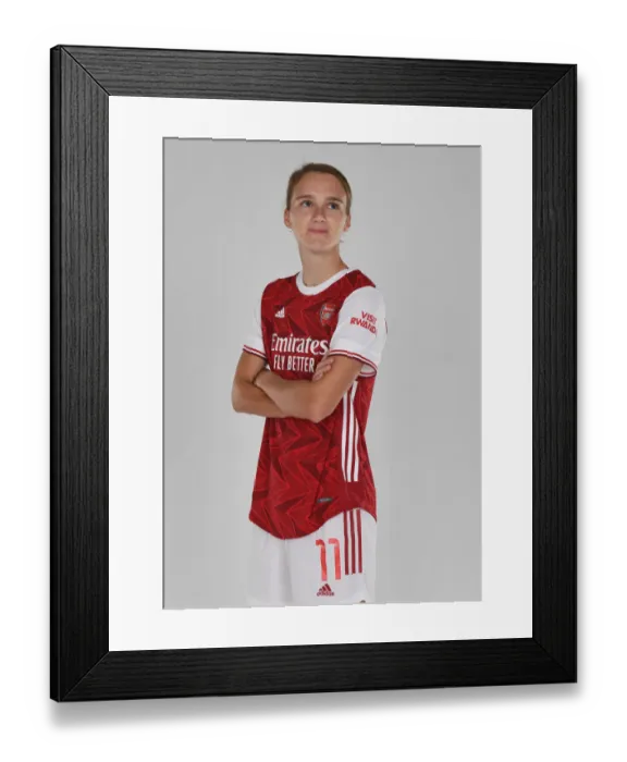 Framed Print : Arsenal Women's Team 2020-21: Vivianne Miedema at Team Photocall Framed Print : Arsenal Women's Team 2020-21: Vivianne Miedema at Team Photocall