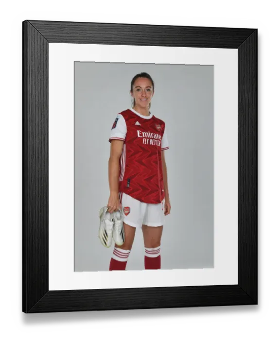 Framed Print : Arsenal Women's Team 2020-21: Lisa Evans at Arsenal Womens Photocall