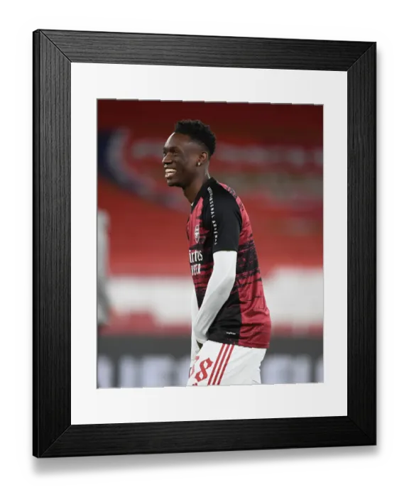 Framed Print : Arsenal vs Dundalk: UEFA Europa League at Empty Emirates Stadium (2020-21)