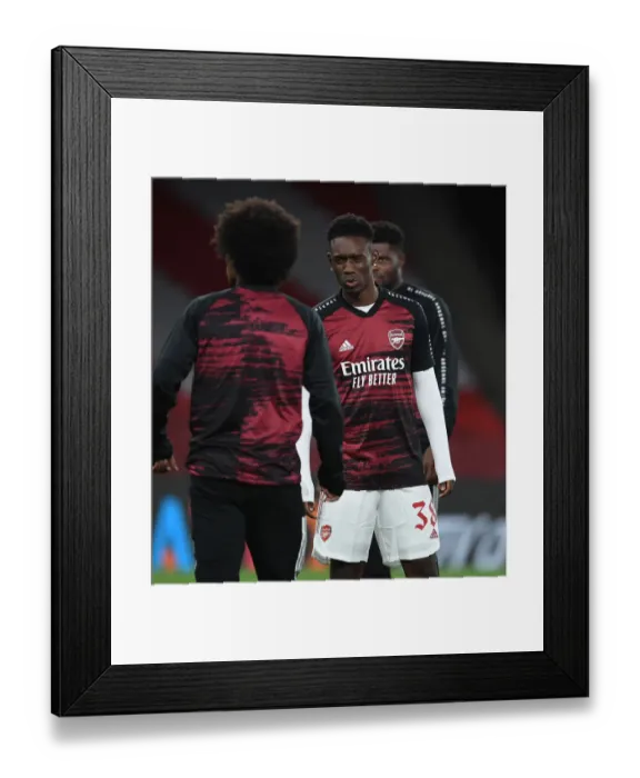 Framed Print : Arsenal vs Dundalk: UEFA Europa League at Empty Emirates Stadium, London, 2020 Framed Print : Arsenal vs Dundalk: UEFA Europa League at Empty Emirates Stadium, London, 2020