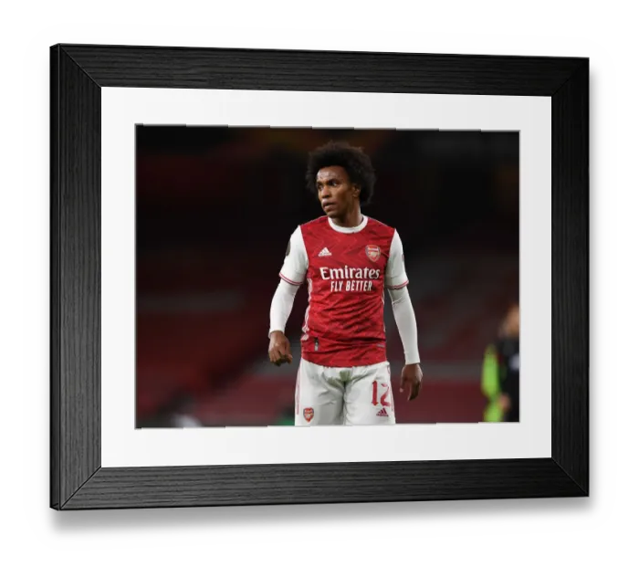 Framed Print : Arsenal vs Dundalk: Empty Emirates Stadium - UEFA Europa League (2020-21)