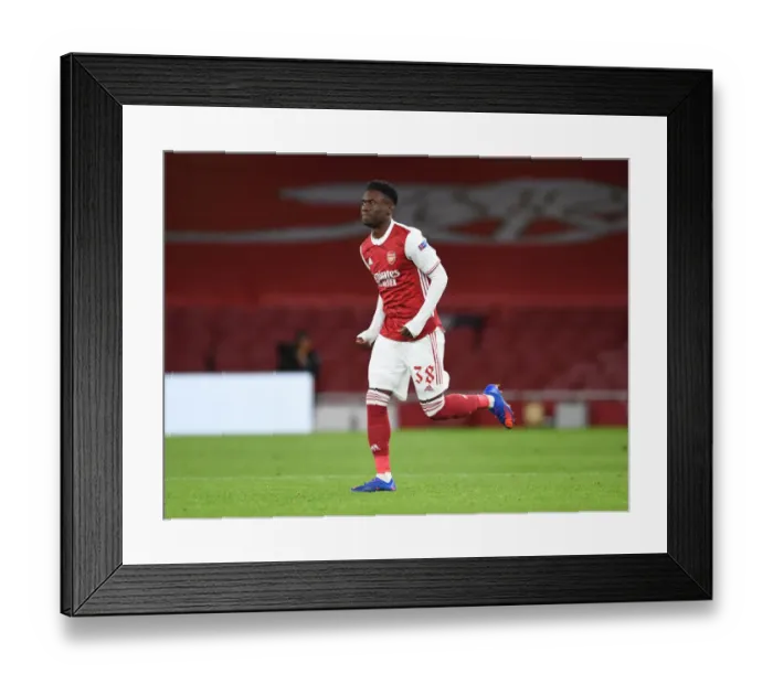 Framed Print : Arsenal vs Dundalk: Empty Europa League Showdown at Emirates Stadium Framed Print : Arsenal vs Dundalk: Empty Europa League Showdown at Emirates Stadium