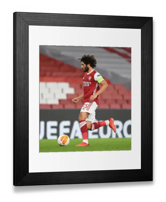 Framed Print : Arsenal vs Dundalk: Empty Emirates Stadium - UEFA Europa League (2020-21)