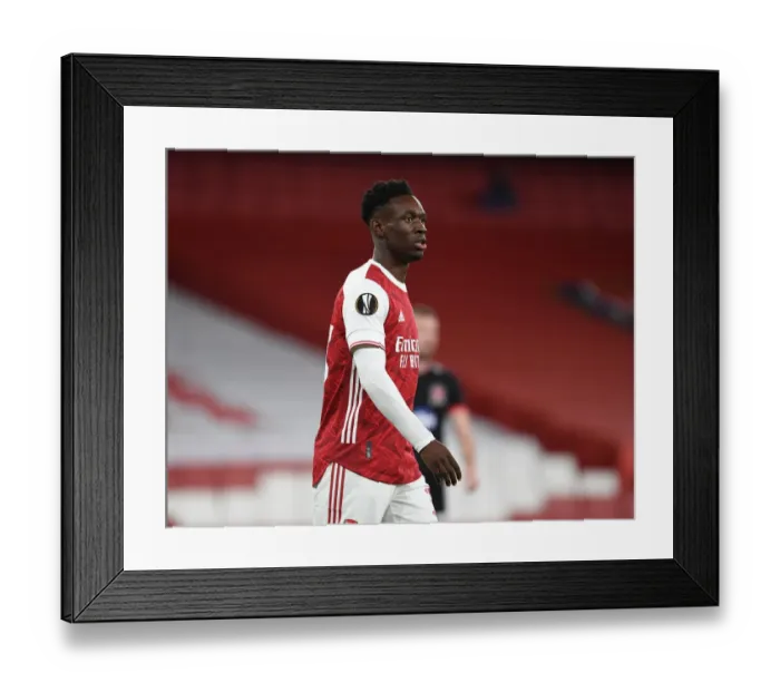 Framed Print : Arsenal vs Dundalk: Empty Emirates Stadium - UEFA Europa League (2020-21)