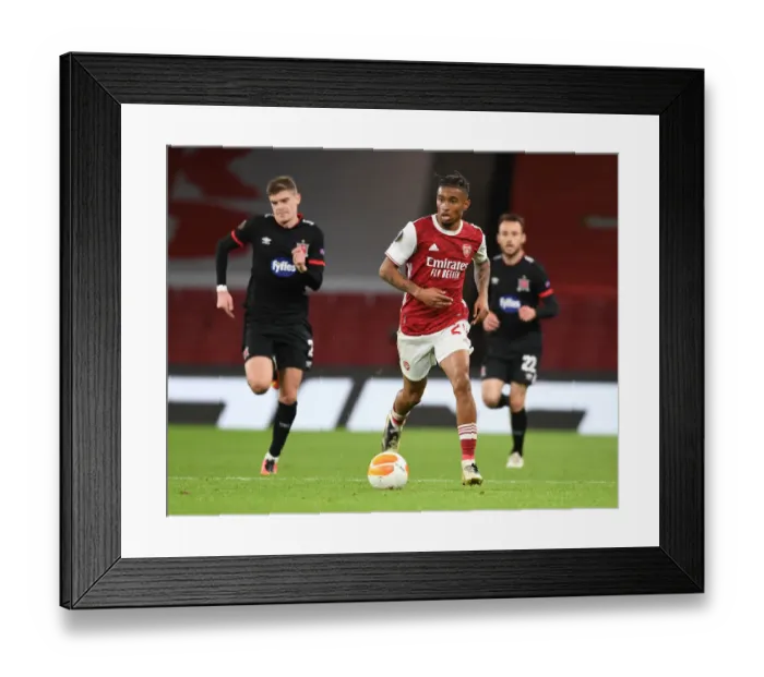 Framed Print : Arsenal vs Dundalk: Empty Emirates Stadium, UEFA Europa League, 2020