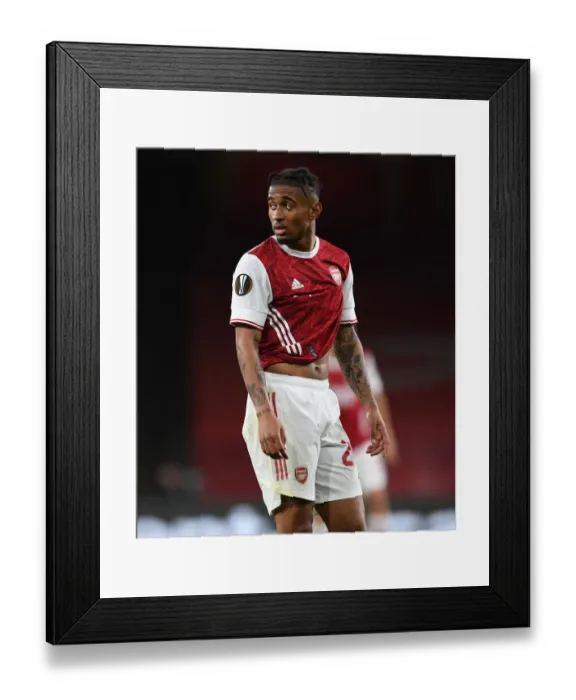 Framed Print : Arsenal vs. Dundalk: Empty Europa League Showdown at the Emirates (2020-21)