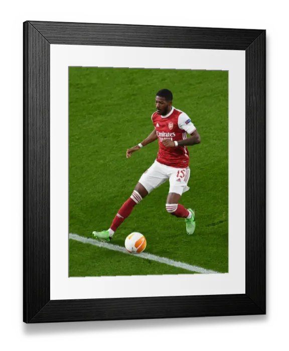 Framed Print : Arsenal's Maitland-Niles in UEFA Europa League Action Against Dundalk (Behind Closed Doors)