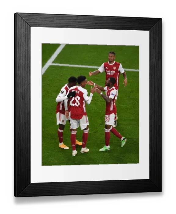Framed Print : Joe Willock Scores in Empty Emirates: Arsenal's Europa League Triumph over Dundalk Framed Print : Joe Willock Scores in Empty Emirates: Arsenal's Europa League Triumph over Dundalk