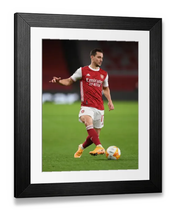 Framed Print : Arsenal vs Dundalk: Empty Europa League Clash at Emirates Stadium (2020-21)
