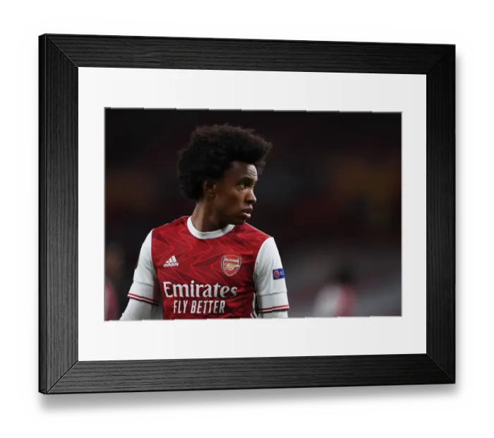Framed Print : Arsenal's Willian in UEFA Europa League: Playing Behind Closed Doors Framed Print : Arsenal's Willian in UEFA Europa League: Playing Behind Closed Doors