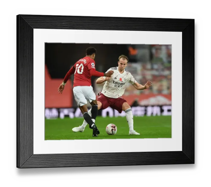 Framed Print : Rousing Rivalry: Holding vs. Rashford in Empty Old Trafford - Manchester United vs. Arsenal, 2020-21 Premier League Clash Framed Print : Rousing Rivalry: Holding vs. Rashford in Empty Old Trafford - Manchester United vs. Arsenal, 2020-21 Premier League Clash