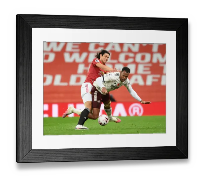 Framed Print : Magalhaes vs. Cavani: A Rivalry Restarted Amidst Pandemic Restrictions - Arsenal vs. Manchester United, 2020-21 Framed Print : Magalhaes vs. Cavani: A Rivalry Restarted Amidst Pandemic Restrictions - Arsenal vs. Manchester United, 2020-21