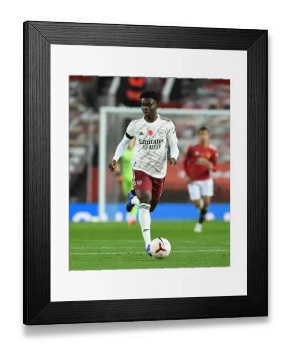 Framed Print : Bukayo Saka at Old Trafford: Manchester United vs. Arsenal, 2020-21 Premier League Framed Print : Bukayo Saka at Old Trafford: Manchester United vs. Arsenal, 2020-21 Premier League