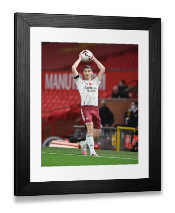 Framed Print : Arsenal's Kieran Tierney Plays Manchester United in Empty Old Trafford Amid COVID-19 Restrictions (2020-21 Premier League) Framed Print : Arsenal's Kieran Tierney Plays Manchester United in Empty Old Trafford Amid COVID-19 Restrictions (2020-21 Premier League)