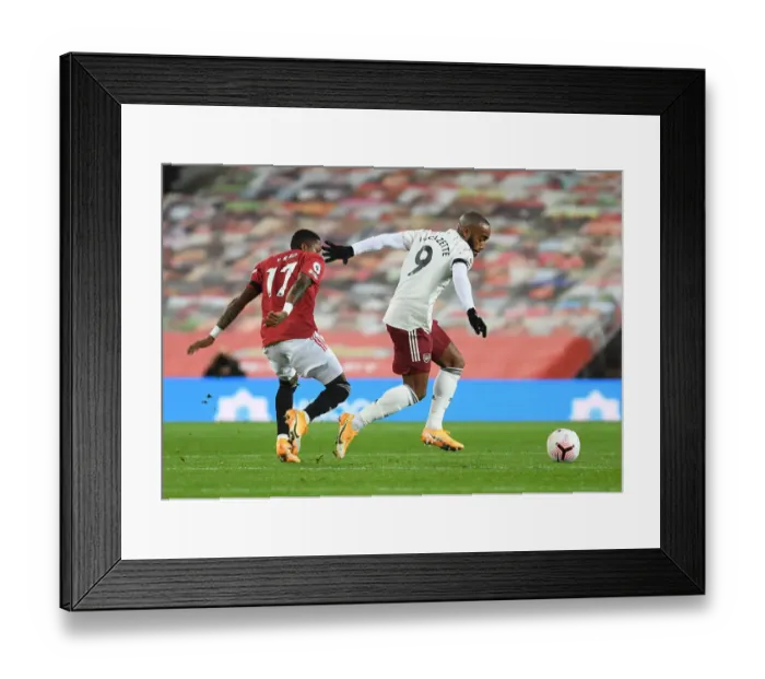 Framed Print : Alexis Lacazette Outsmarts Fred: Tactical Clash at Old Trafford - Manchester United vs. Arsenal, Premier League 2020-21 Framed Print : Alexis Lacazette Outsmarts Fred: Tactical Clash at Old Trafford - Manchester United vs. Arsenal, Premier League 2020-21