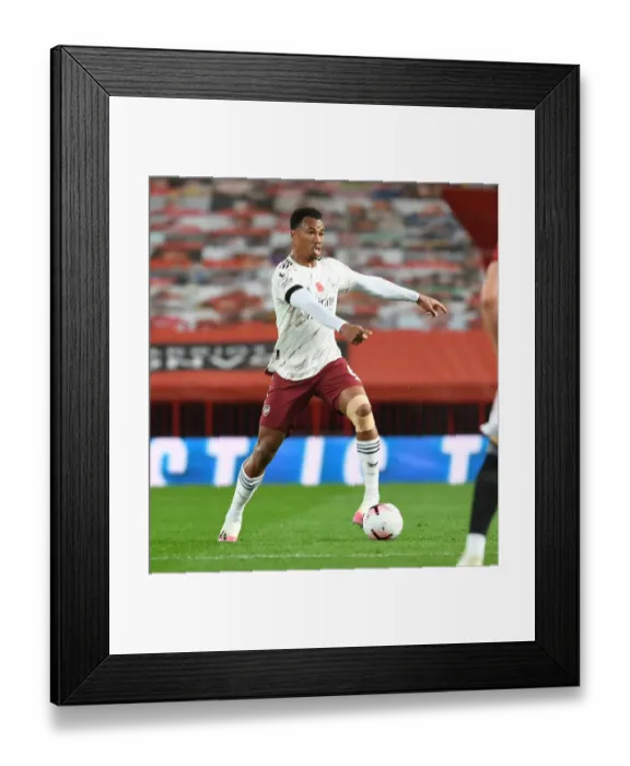 Framed Print : Arsenal vs Manchester United: 2020-21 Premier League Clash at Old Trafford - Behind Closed Doors Framed Print : Arsenal vs Manchester United: 2020-21 Premier League Clash at Old Trafford - Behind Closed Doors