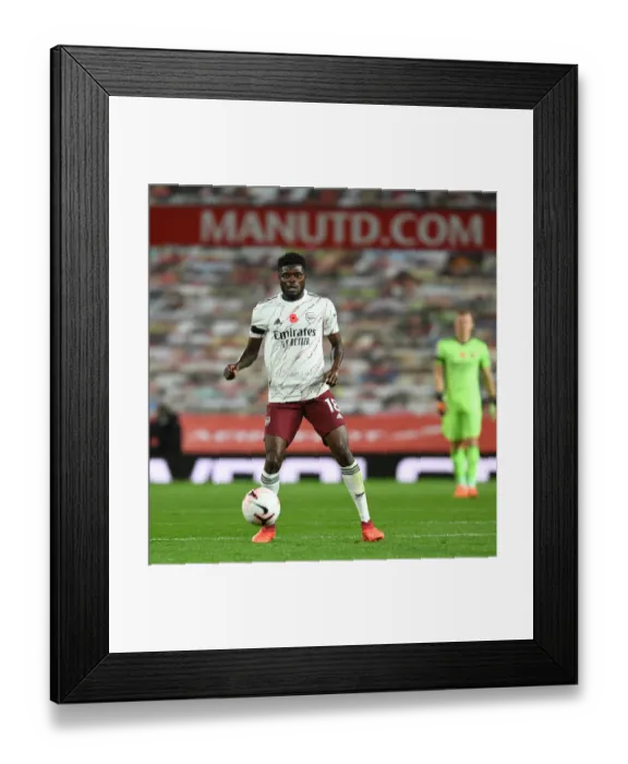 Framed Print : Thomas Partey at Old Trafford: Manchester United vs. Arsenal, 2020-21 Premier League