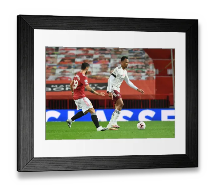 Framed Print : Empty Old Trafford: Arsenal vs Manchester United - 2020-21 Premier League Clash