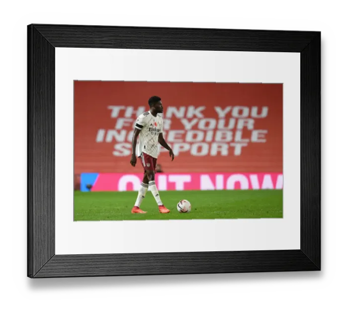 Framed Print : Thomas Partey in Action: Arsenal vs Manchester United, 2020-21 Season Framed Print : Thomas Partey in Action: Arsenal vs Manchester United, 2020-21 Season