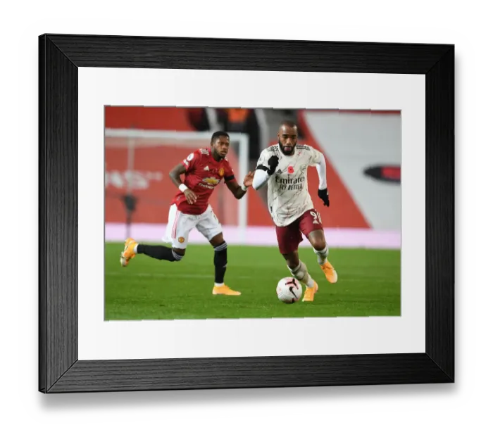 Framed Print : Behind Closed Doors: Lacazette Outsmarts Fred - Manchester United vs. Arsenal, Premier League 2020-21: A Tactical Battle Framed Print : Behind Closed Doors: Lacazette Outsmarts Fred - Manchester United vs. Arsenal, Premier League 2020-21: A Tactical Battle