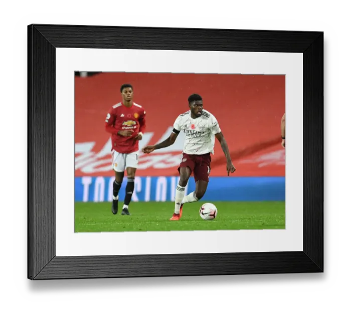 Framed Print : Thomas Partey in Action: Manchester United vs. Arsenal, 2020-21 Premier League (Behind Closed Doors) Framed Print : Thomas Partey in Action: Manchester United vs. Arsenal, 2020-21 Premier League (Behind Closed Doors)