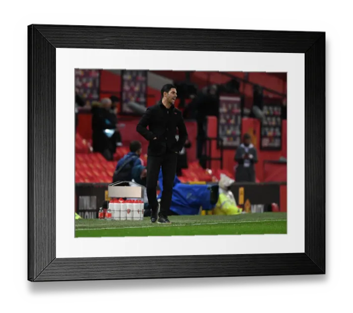 Framed Print : Arsenal vs Manchester United: Premier League Clash Amidst Empty Old Trafford (2020-21) Framed Print : Arsenal vs Manchester United: Premier League Clash Amidst Empty Old Trafford (2020-21)