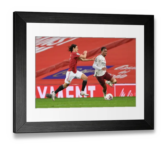 Framed Print : Gabriel Fouls Edinson Cavani: Manchester United vs. Arsenal, Premier League 2020-21 Framed Print : Gabriel Fouls Edinson Cavani: Manchester United vs. Arsenal, Premier League 2020-21