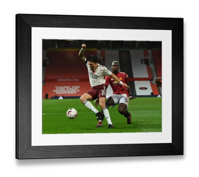 Framed Print : Manchester United vs Arsenal: Hector Bellerin Penalty Drama in Empty Old Trafford (2020-21) Framed Print : Manchester United vs Arsenal: Hector Bellerin Penalty Drama in Empty Old Trafford (2020-21)